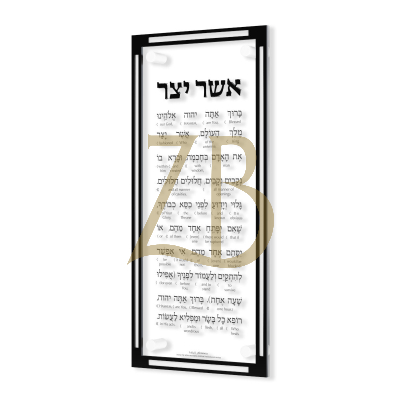 Classic Asher Yatzar - Artscroll Translated /Interlinear Black - FELDART