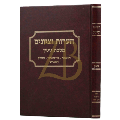 הערות וציונים - גיטין - האומר ~ מי שאחזו ~ הזורק ~ המגרש
