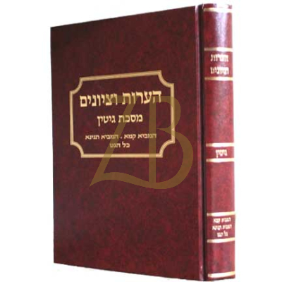 הערות וציונים - גיטין - פרקים א-ג