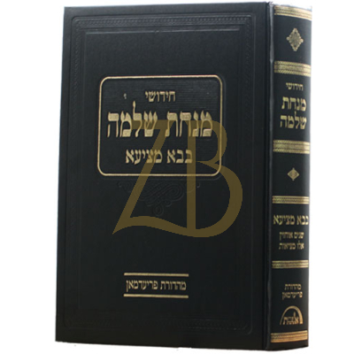 מנחת שלמה - בבא מציעא - שנים אוחזין ואלו מציאות
