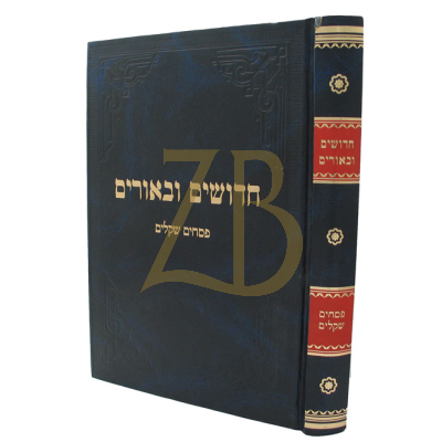 חדושים ובאורים - עירובין פסחים שקלים
