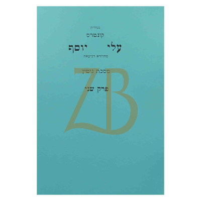 עלי יוסף - גיטין פרק ב תנז עמודים