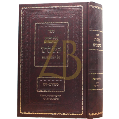 שבת בשבתו  - סימן רנ"ג - רס"ו