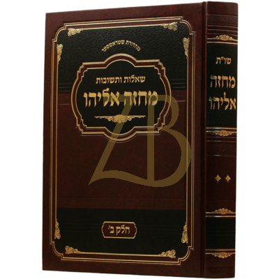 שו"ת מחזה אליהו ב