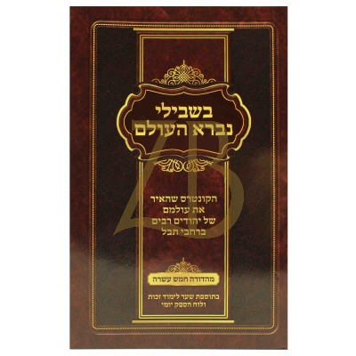 בשבילי נברא העולם - קטן כ"ר