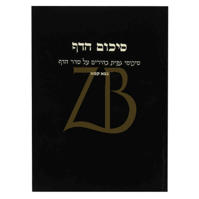 סיכום הדף - בבא קמא - כ"ר