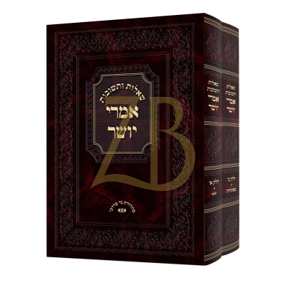 שו"ת אמרי יושר - ב"כ - הגר"מ אריק