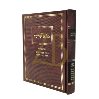 הלכה שלימה - מוקצה הטמנה שהייה חזרה בישול רחיצה