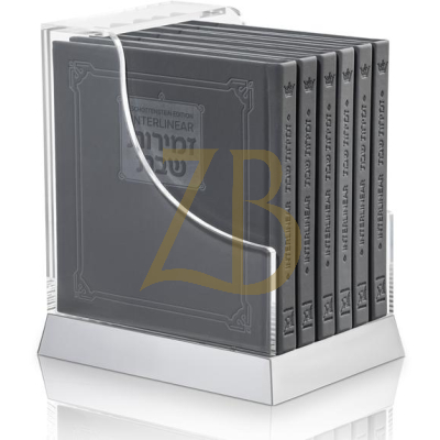 Interlinear Faux Leather Gray Zemiros Lucite Set