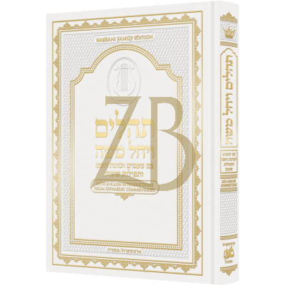 תהלים ויחל משה עם טעמים וכוונת השם - White