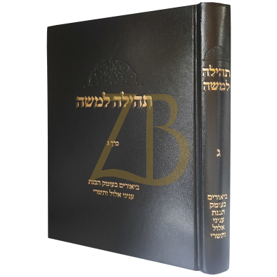 תהילה למשה - ביאורים בעומק הבנת עניני אלול ותשרי