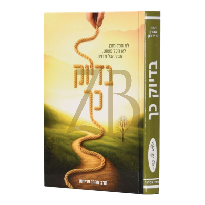 בדיוק כך - הרב אהרן פרידמן