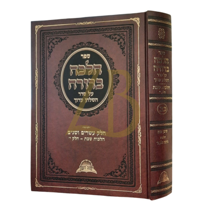 הלכה ברורה - חלק כ"ב - הל' מוקצה ח"ב