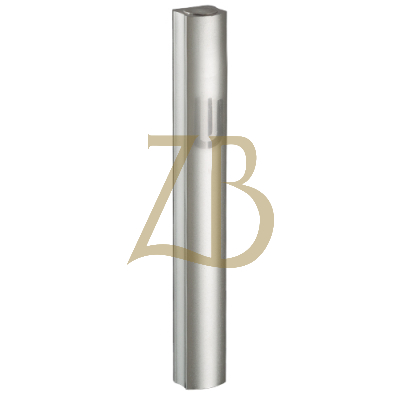 Aluminum matt silver Mezuzah - 12 cm