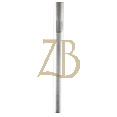 Aluminum Mezuzah 7 cm - Dotted Silver - "Shin"