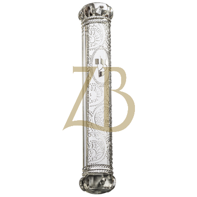 Plastic Transparent Crown Series Mezuzah - 15 Cm