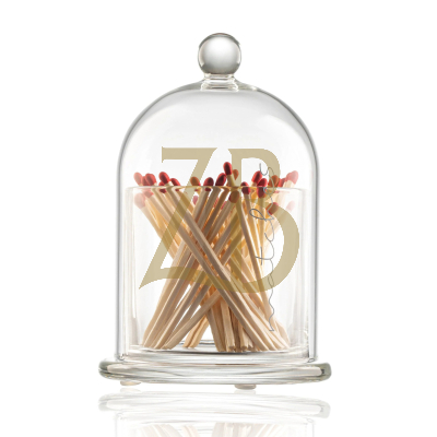 Glass Besamim Cloche - Clear & Silver - Waterdale